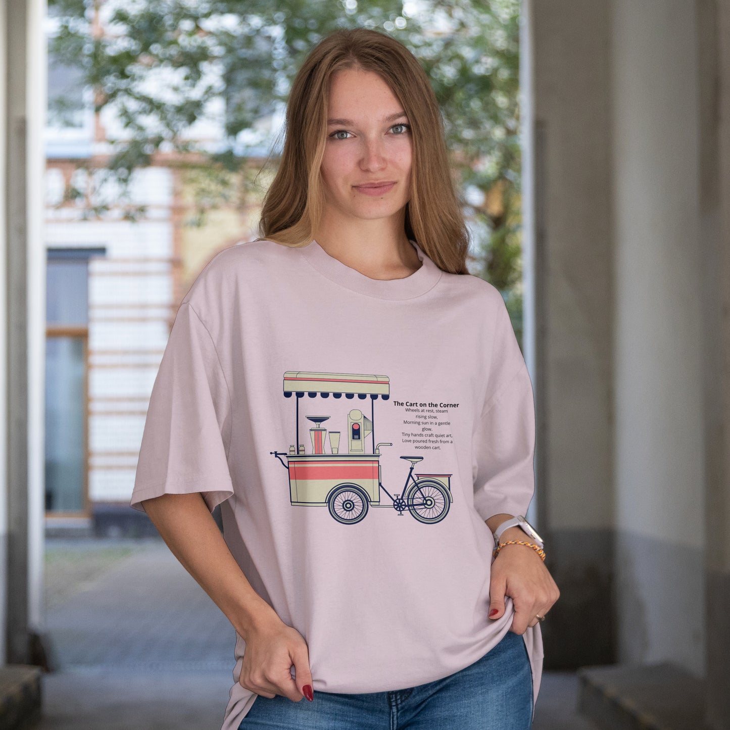 Coffee Cart Cotton T-shirt - Unisex Fit