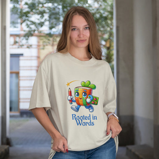 Rooted in Words Cotton T-shirt Unisex Fit