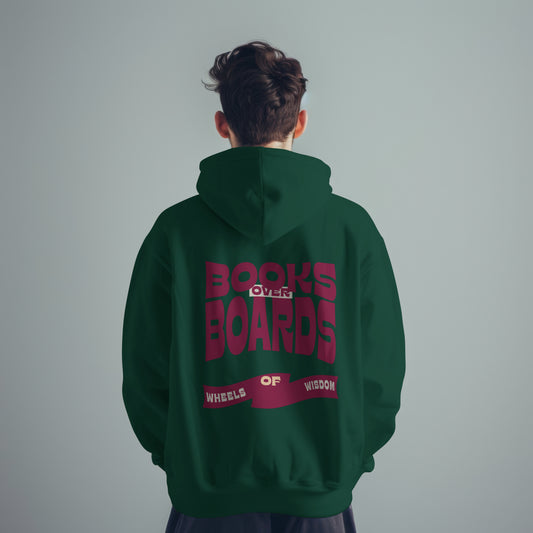 Books over Boards Hoodie Unisex Fit