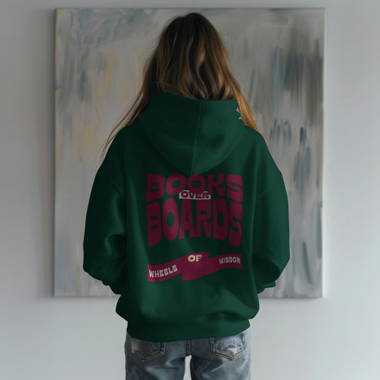 Books over Boards Hoodie Unisex Fit