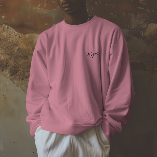 Oversized Embroidered Sweatshirt - Unisex Fit