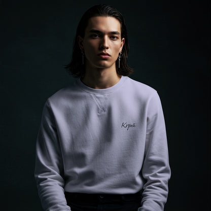 Oversized Embroidered Sweatshirt - Unisex Fit