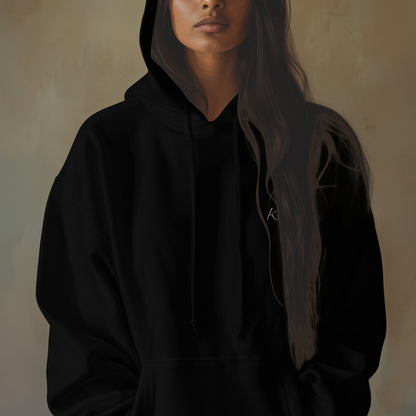 Cotton Oversized Embroidered Hoodie - Unisex Fit