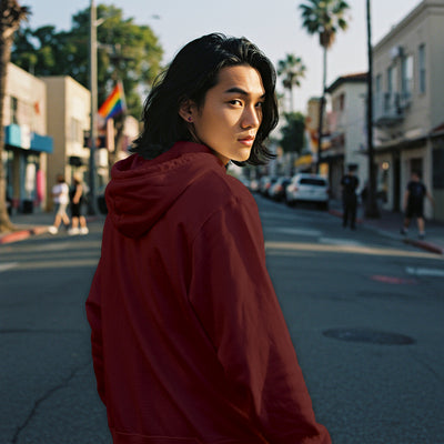 Cotton Oversized Embroidered Hoodie - Unisex Fit