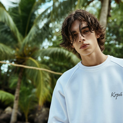 Oversized Embroidered Sweatshirt - Unisex Fit