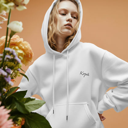 Cotton Oversized Embroidered Hoodie - Unisex Fit