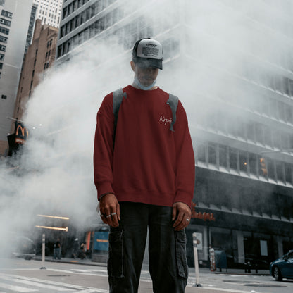 Oversized Embroidered Sweatshirt - Unisex Fit