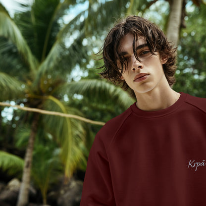 Oversized Embroidered Sweatshirt - Unisex Fit