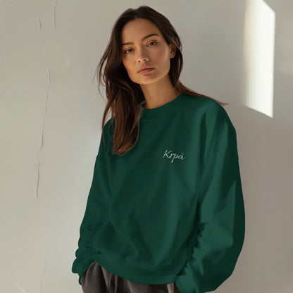 Oversized Embroidered Sweatshirt - Unisex Fit