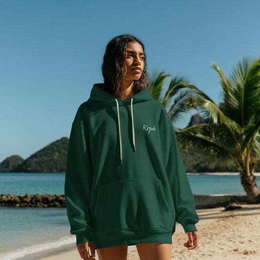 Cotton Oversized Embroidered Hoodie - Unisex Fit