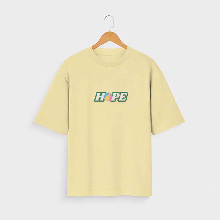 Light Yellow Oversized T Shirt