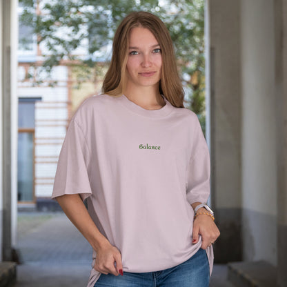 Balance Embroidered Cotton T-shirt - Unisex Fit