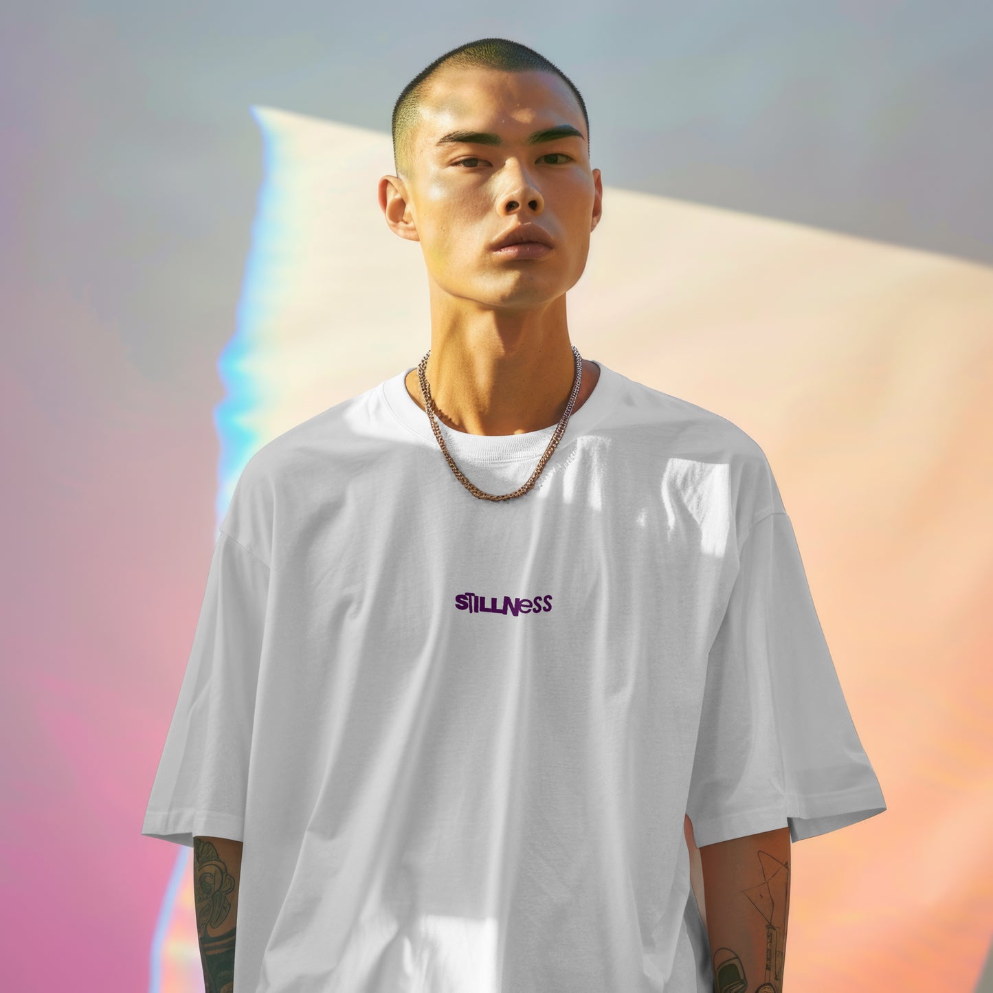 Stillness Embroidered Cotton T-shirt - Unisex Fit