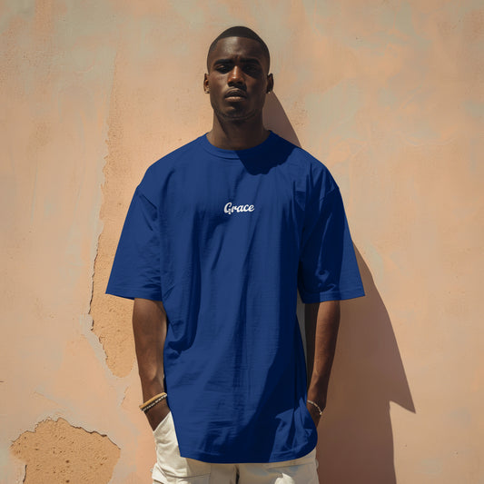 Grace Embroidered Cotton T-shirt - Unisex Fit