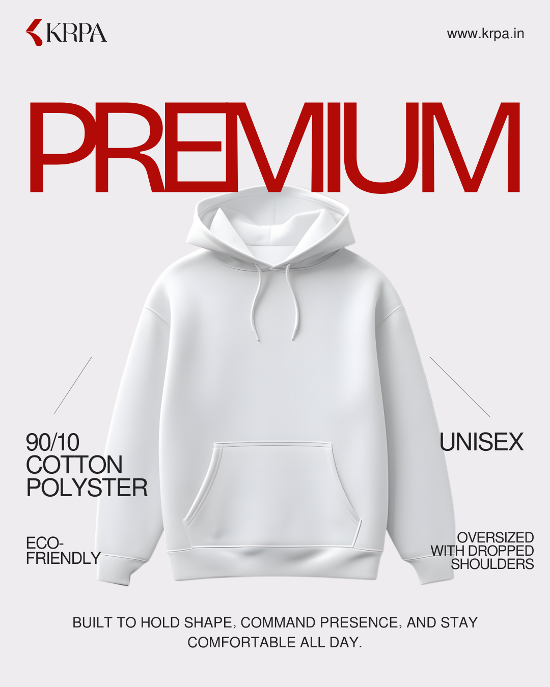 Presence Over Pressure - Unisex Oversized Hoodie