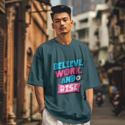 Believe & Rise Cotton T-shirt - Unisex Fit