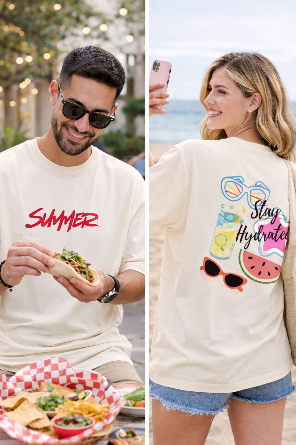 Off White Oversized T-Shirt